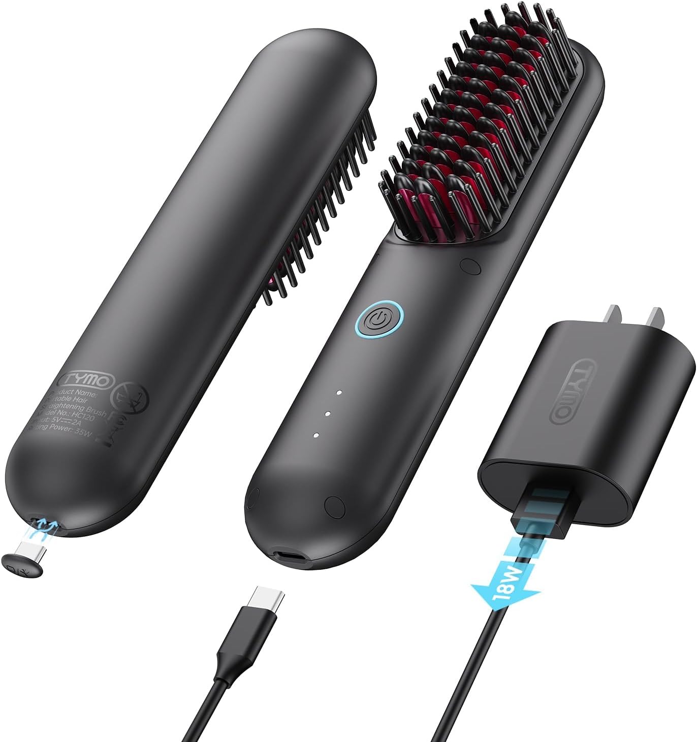Cepillo Alisador Cordless TYMO