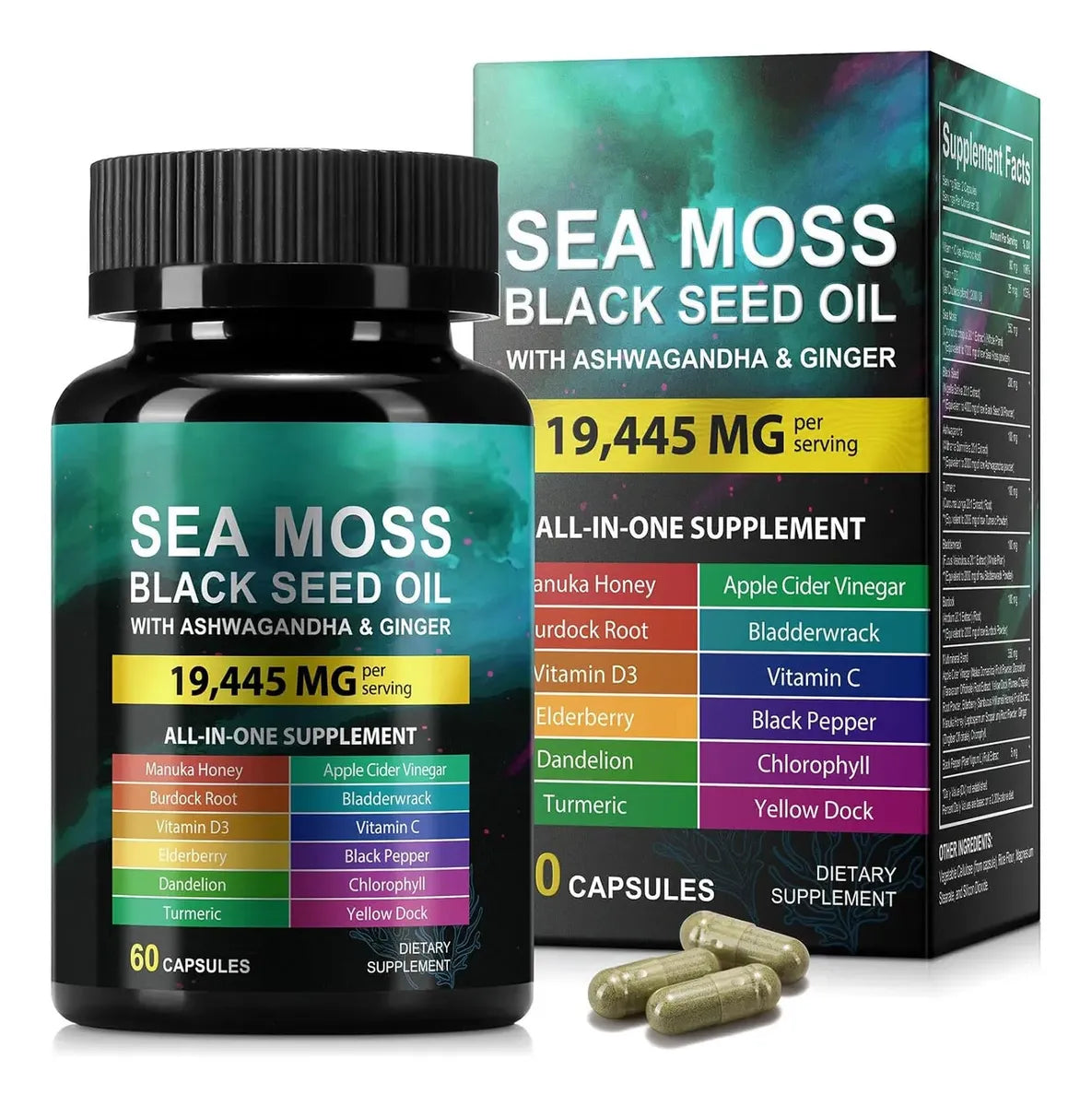 Sea Moss - Ashwagandha - Black Seed Oil