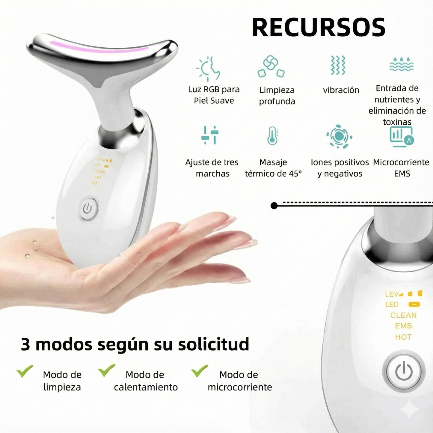 Masajeador Facial Antiedad PuroTec®